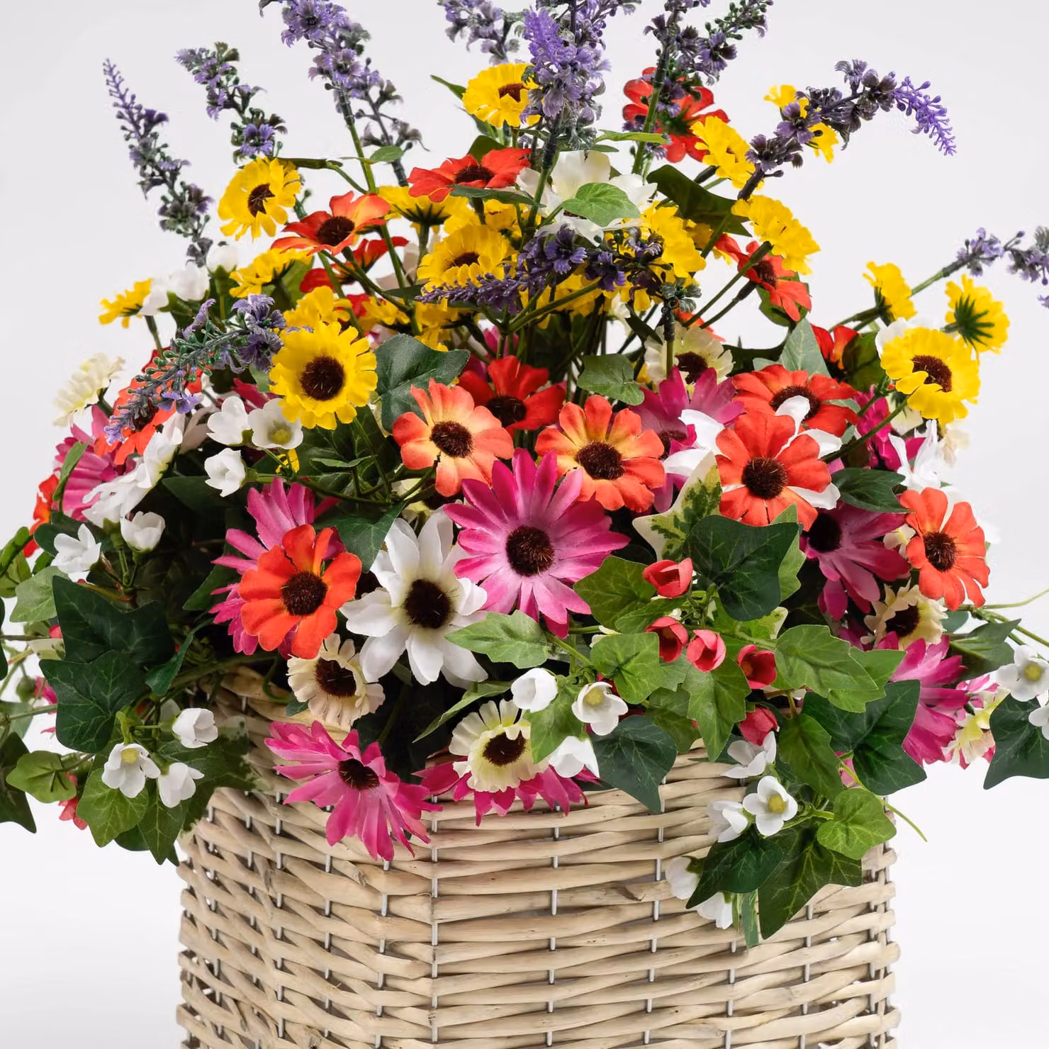 Scottish Everlastings Ltd Mixed Floral Tabletop Container in Yellow and Multicolour – 2
