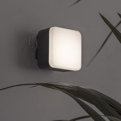 FORLIGHT Tilt LED Outdoor Flush Wall Lamp in Grey with Neutral White 4000K and IP44 Rating – 1