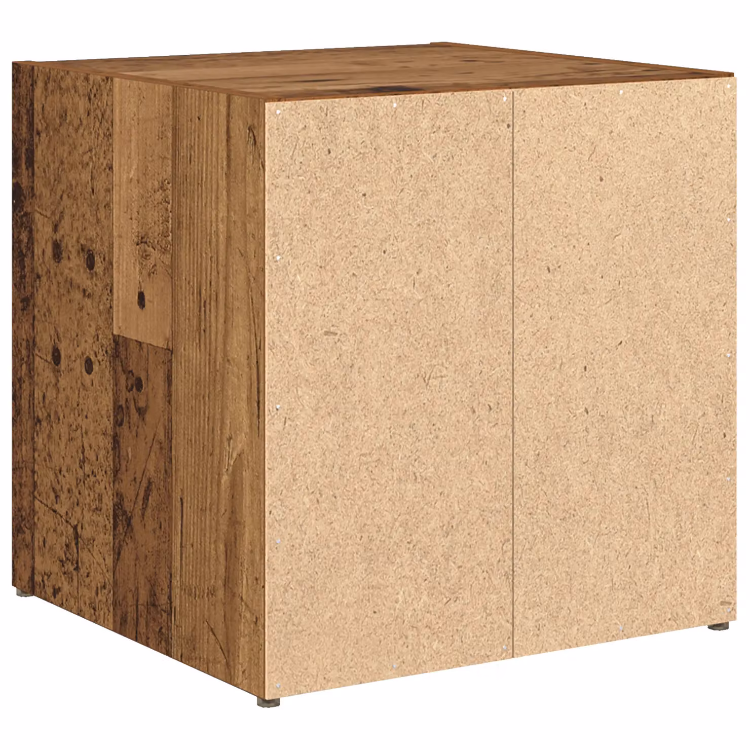 Berkfield Home Set of 4 Rustic TV Cabinets in Brown Engineered Wood, W/D/H: 37 x 35 x 37 cm – 4