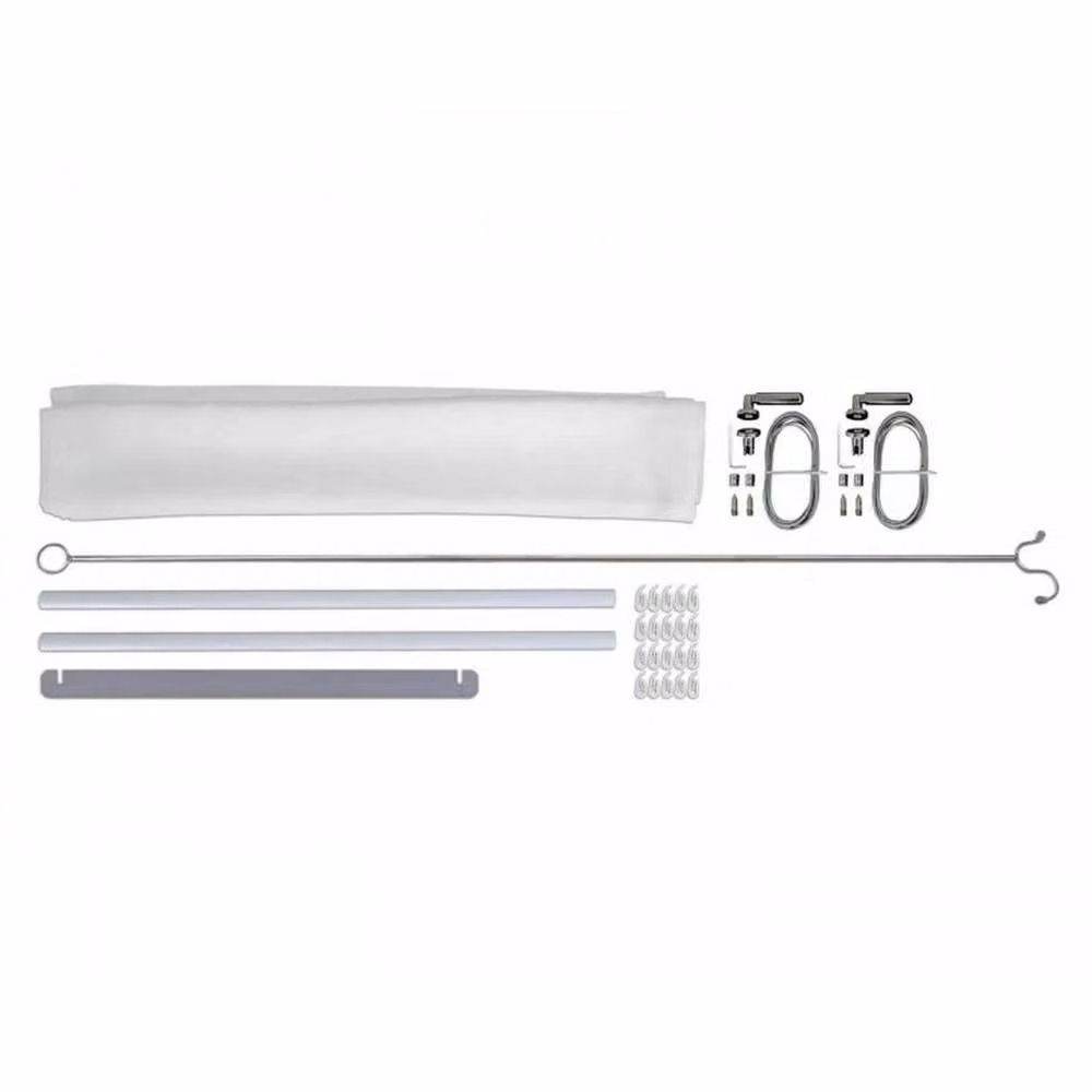 Palram White Manual Polyester Patio Cover Roof Blinds, L290 x W54 cm – 2