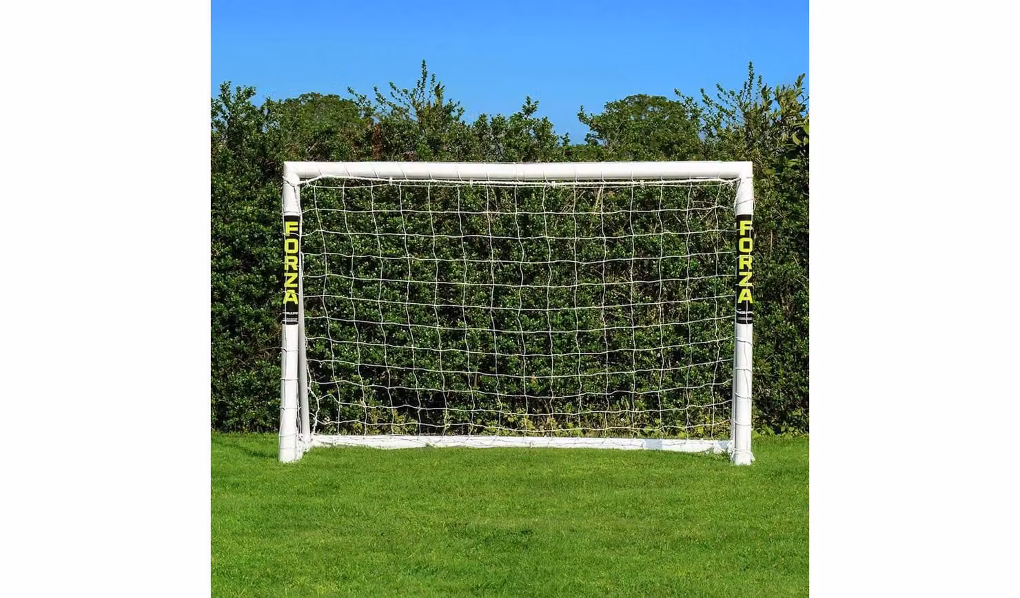 FORZA White Weatherproof uPVC Football Goal W: 183 cm x H: 122 cm x D: 122 cm
