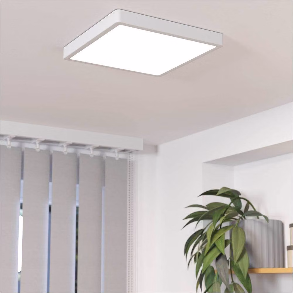 Loops Modern White Square LED Ceiling Light – 2