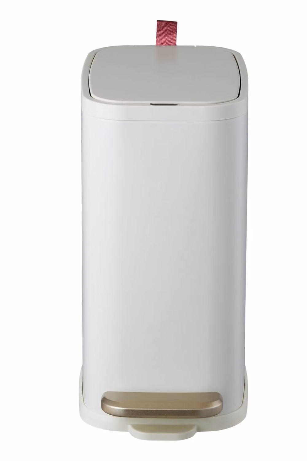 Garden Sanctuary Slim Pedal Rubbish Bin with Soft Close Lid and Odour Filter, White – 1