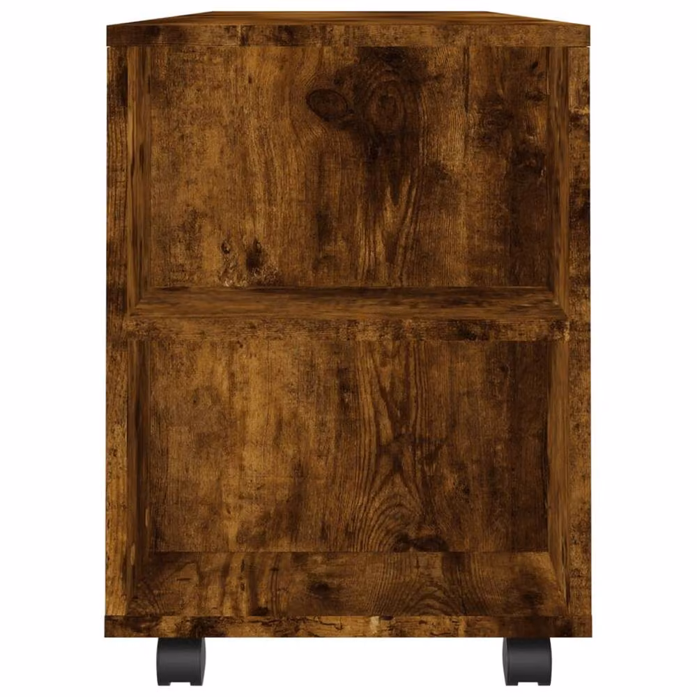 Berkfield Home TV Cabinet in Smoked Oak Brown, W/D/H: 102 x 34.5 x 43 cm – 4