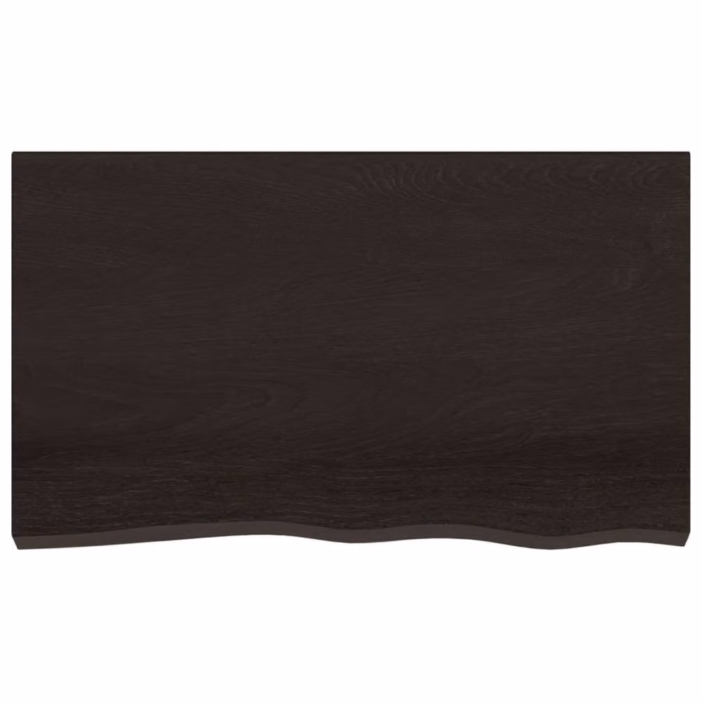 Berkfield Home Wall Mounted Rustic Oak Shelf in Dark Grey, W: 100 cm, D: 60 cm, H: 2-6 cm – 3
