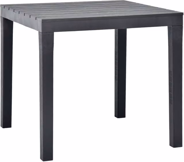 Berkfield Home Anthracite Garden Table in Black, W/D/H: 78 x 78 x 72 cm – 1