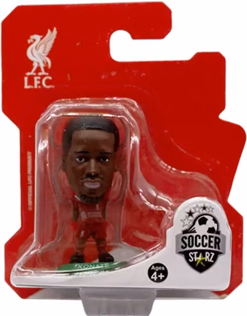 SoccerStarz Liverpool Ibrahima Konate Home Kit 2024 Mini Figure, Red, Height: 5 cm