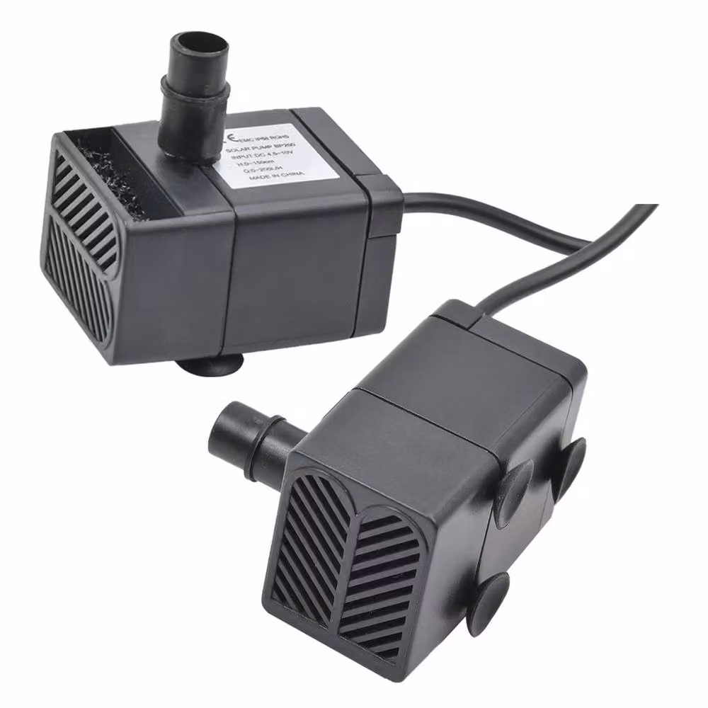 NESTLUNE Solar Powered Fountain Pump for Garden Ponds, Pools and Aquariums in Black – 5