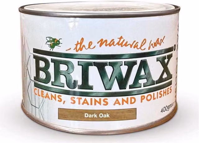 Briwax Dark Oak Solvent Based Wax Polish, 200 g, Brown