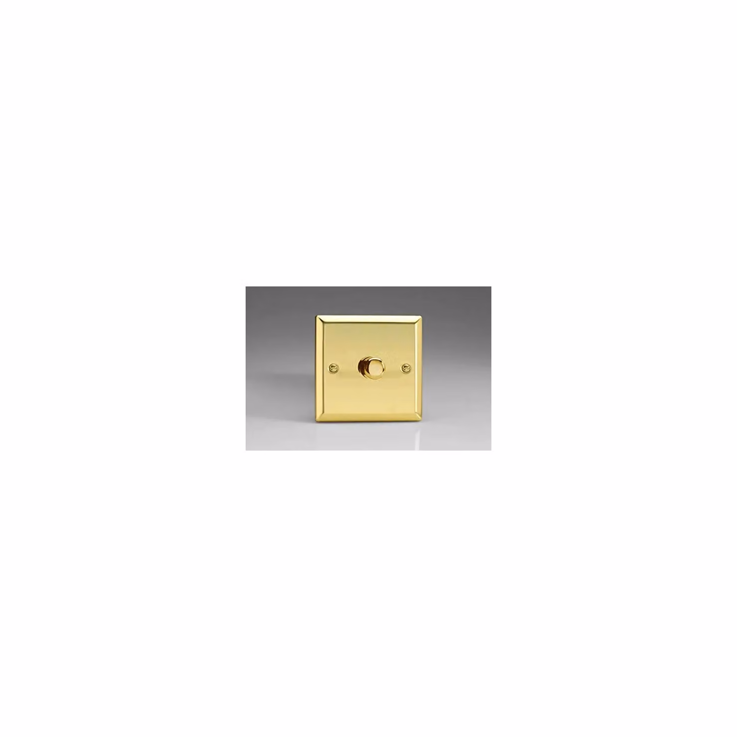 Varilight V-Pro 1-Gang 400W Classic Dimmer in Polished Brass – 2