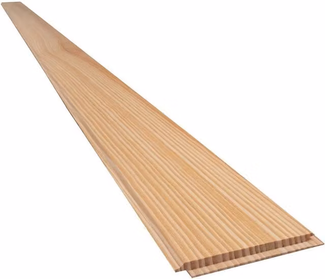 Snowdon Timber Clear Grade Maritime Pine Tongue and Groove Cladding, Natural, Pack of 10, W: 90 mm, T: 10 mm, L: 2.0 m – 1