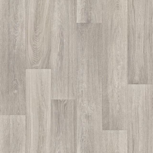 Vinyl Flooring UK Grey Wood Effect Textile Backed Vinyl Flooring Sheet, W 200 cm x D 300 cm