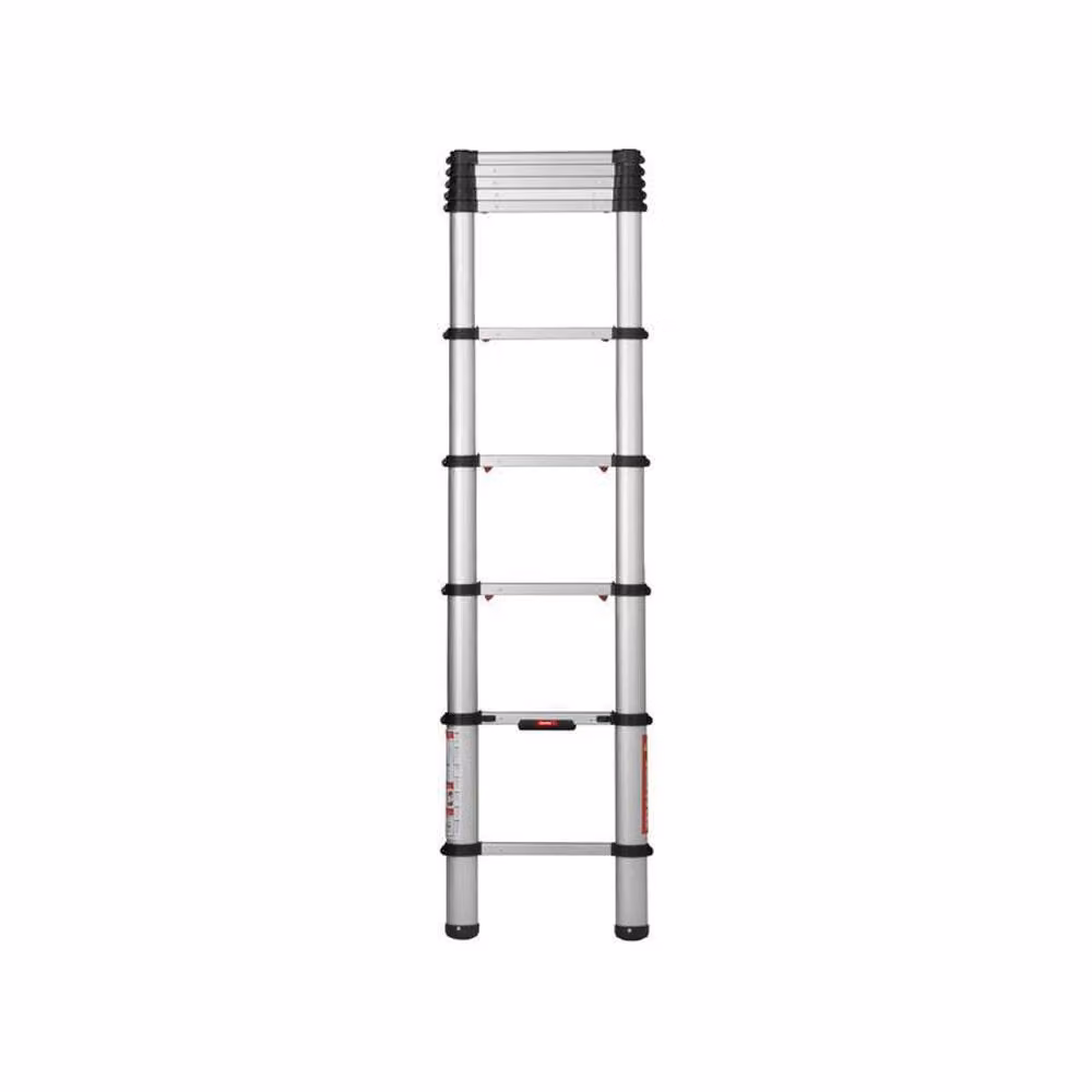 Telesteps Line Telescopic Aluminium Ladder, Silver, 3.8 m – 2