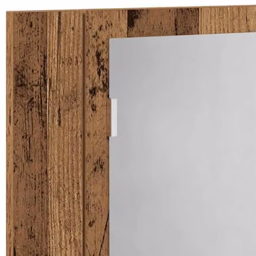 vidaXL LED Bathroom Mirror Cabinet in Rustic Old Wood, W/D/H: 40 x 12 x 45 cm – 3