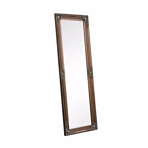 Melody Maison Vintage Gold Rectangular Wall Mirror W: 47 cm, H: 142 cm – 4