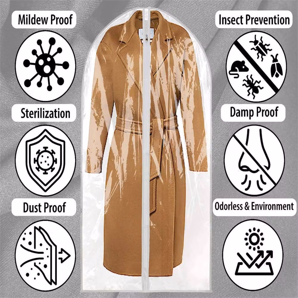 PAWNORA Transparent Long Dress Suit Covers, 152.5 cm – 2