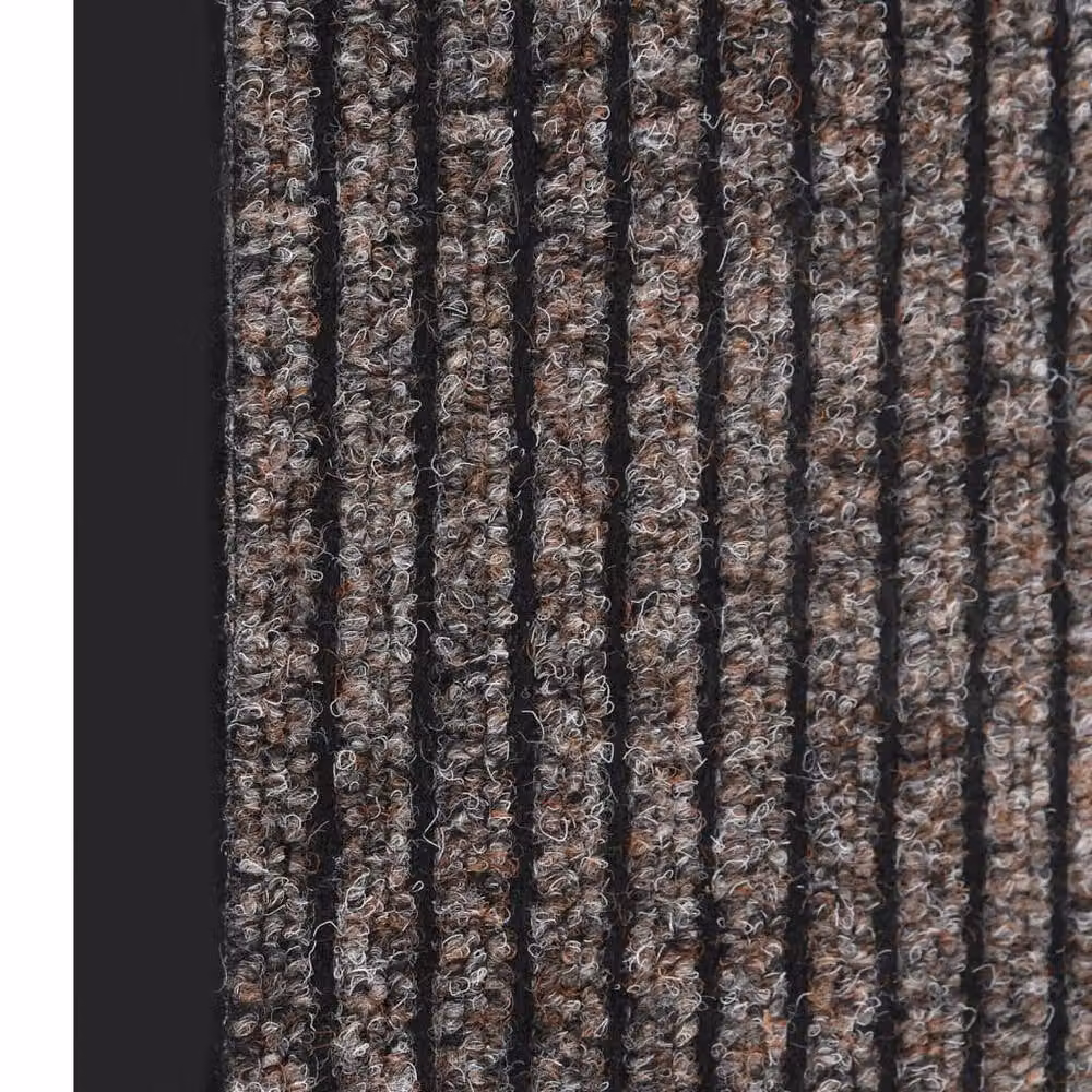 Berkfield Home Traffic Striped Doormat in Beige and Multicolour, W: 60 cm, D: 80 cm – 4