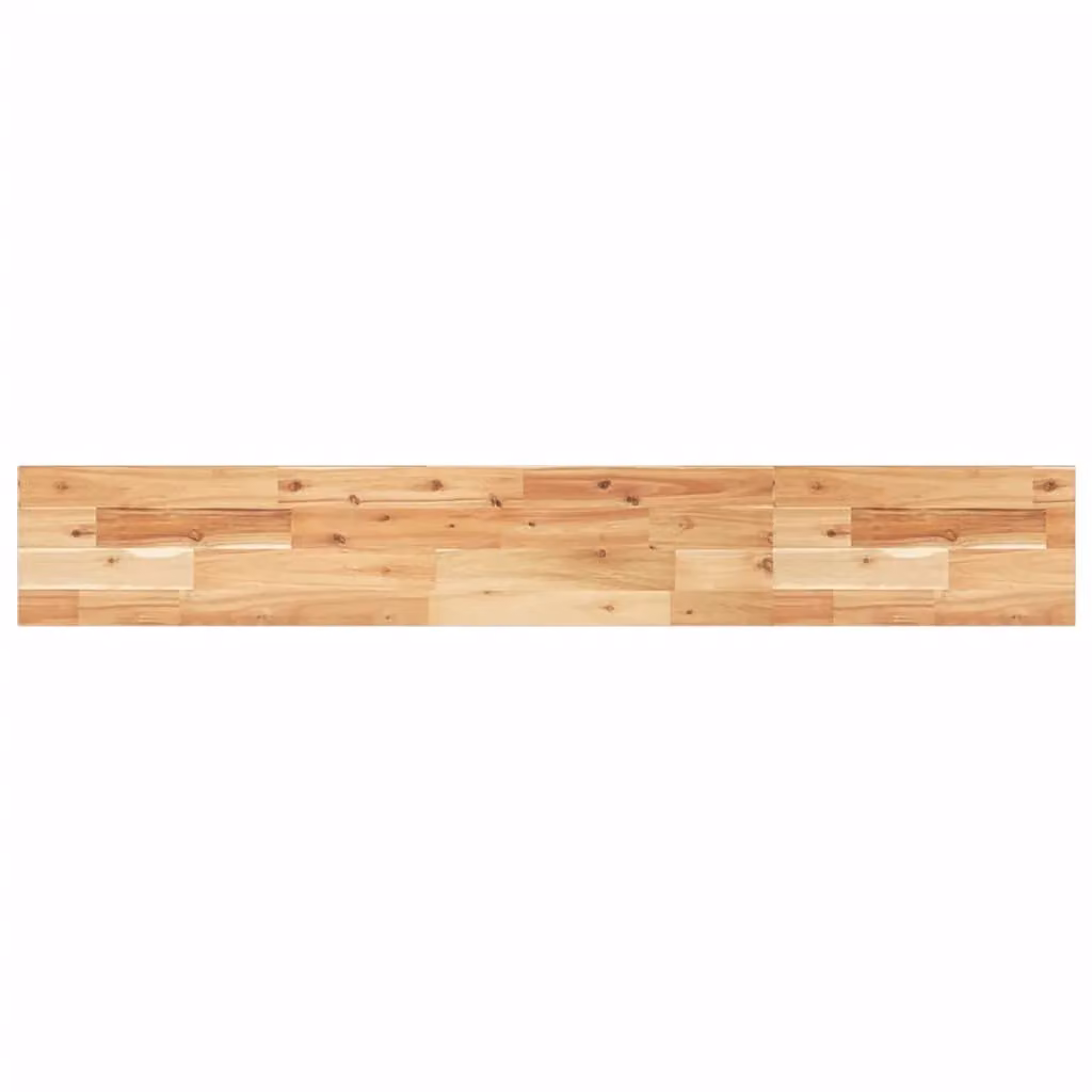 Berkfield Home Floating Acacia Wood Shelf, Brown, W/D/H: 160 x 20 x 2 cm
