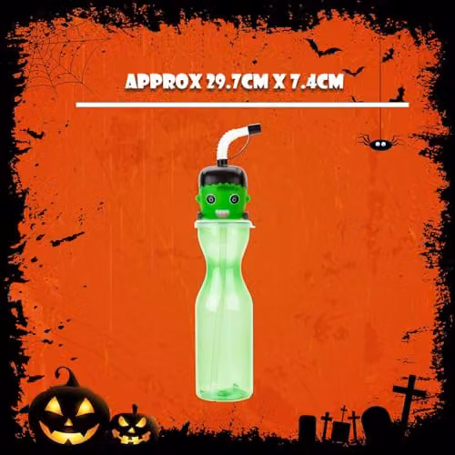 VFM e-Store Halloween Pumpkin Bottle, Green, 500ml – 4