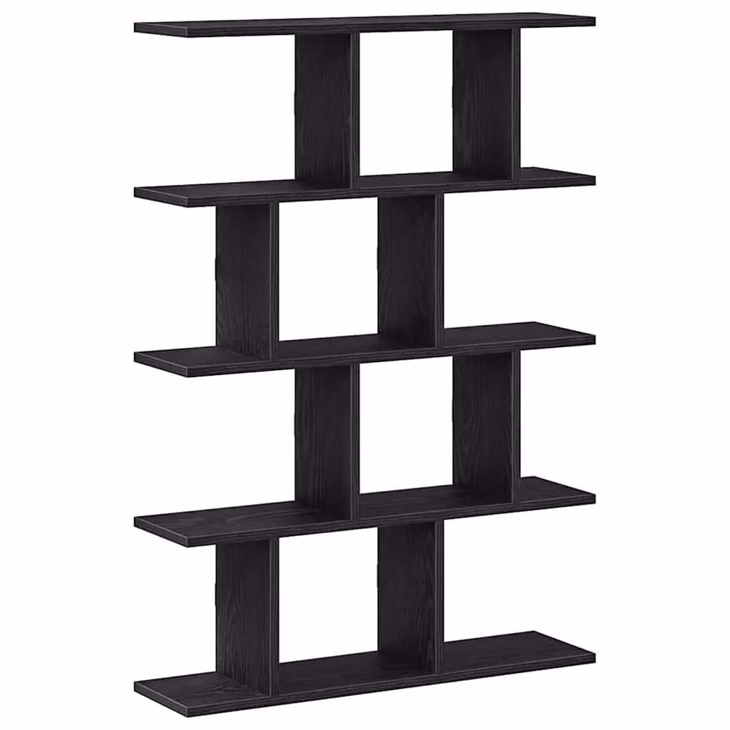 Berkfield Home Wall Mounted 12 Compartment Cube Shelf in Black MDF – 2