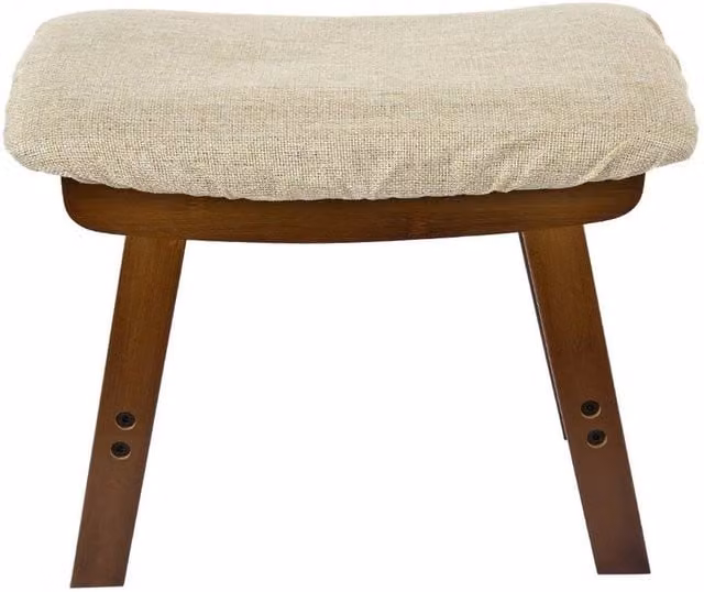 KORVIXA Rectangular Wooden Footstool and Sofa Footrest in Beige and Multicolour, W/D/H: 100 x 100 x 100 cm