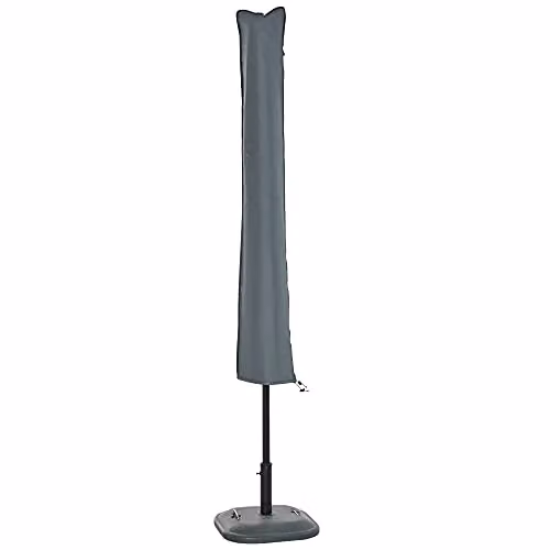 Outsunny Grey Polyester Parasol Cover for Cantilever Umbrellas – 1