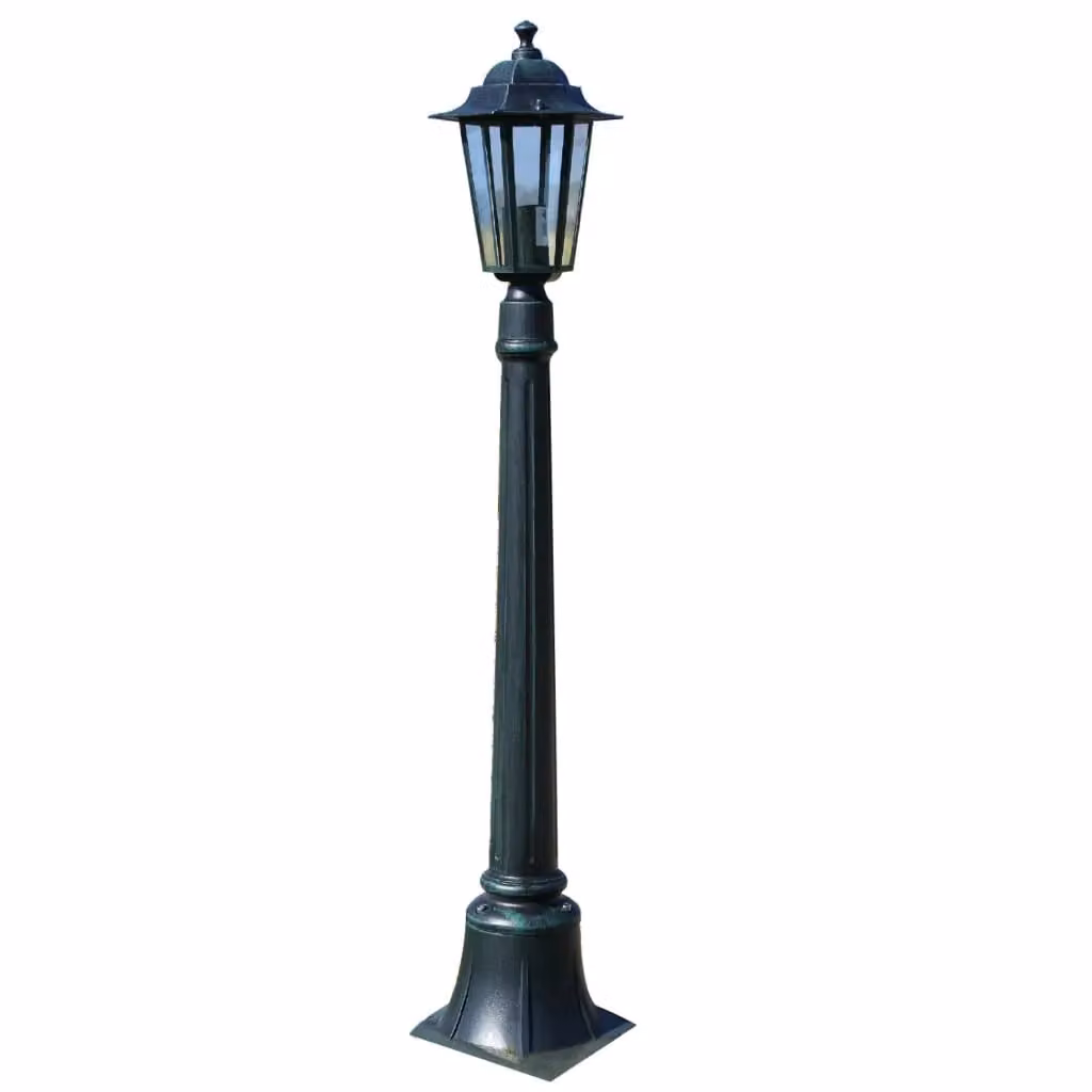Berkfield Home Preston Solar Garden Lantern Post Lights, Green, 2 Pack, Height: 105 cm – 4