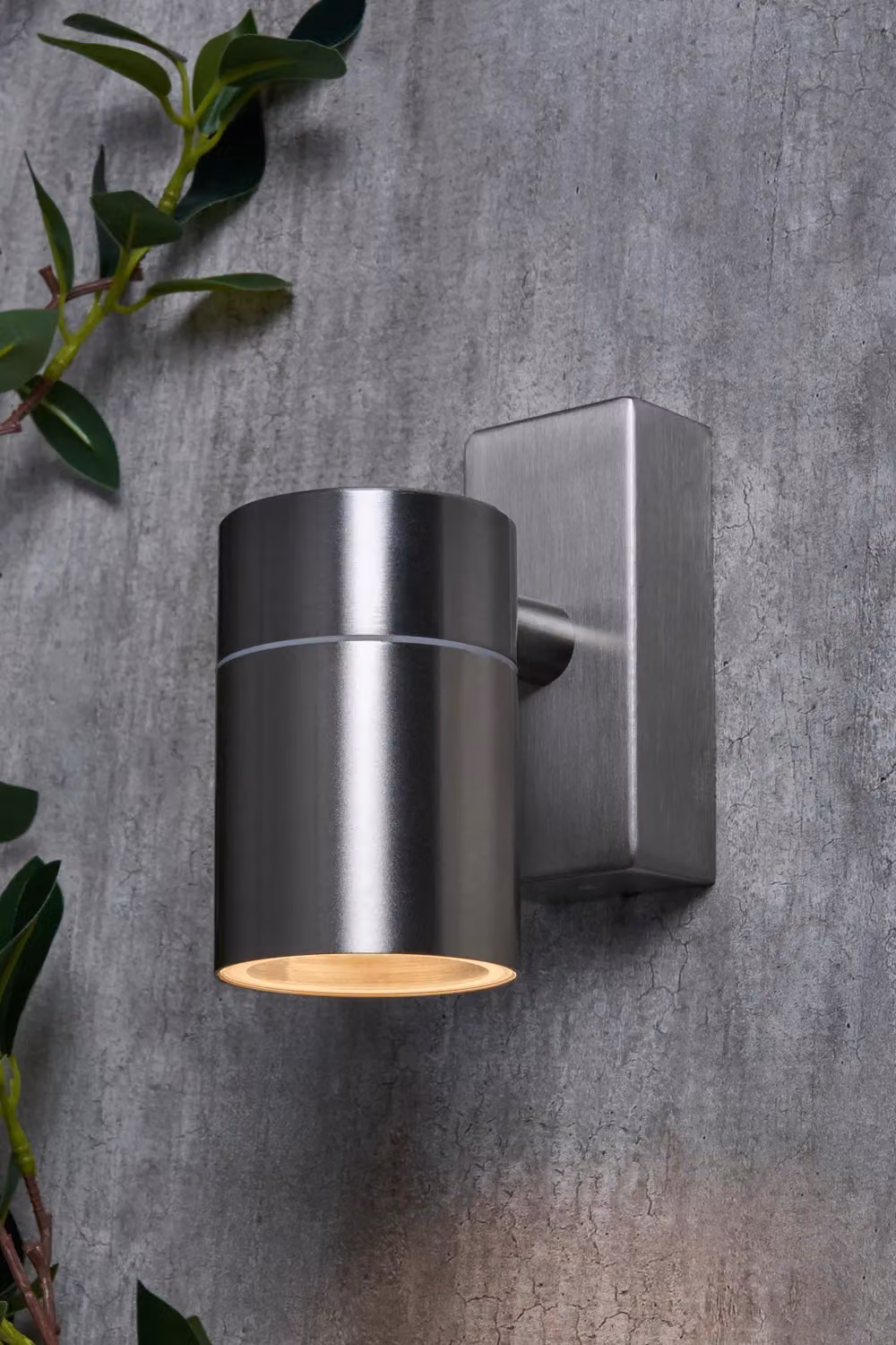 BHS Lighting Jared Stainless Steel Outdoor Up and Down Wall Light in Silver – 2