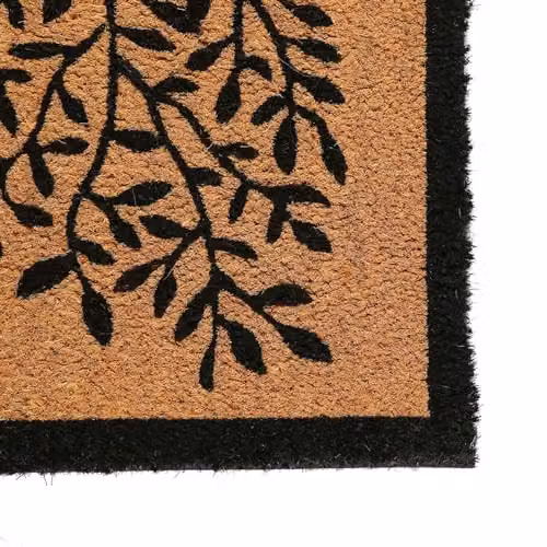 Nicola Spring Tree of Life Coir Door Mats, Pack of 2, Brown and Multicolour, W: 60 cm, D: 40 cm – 5