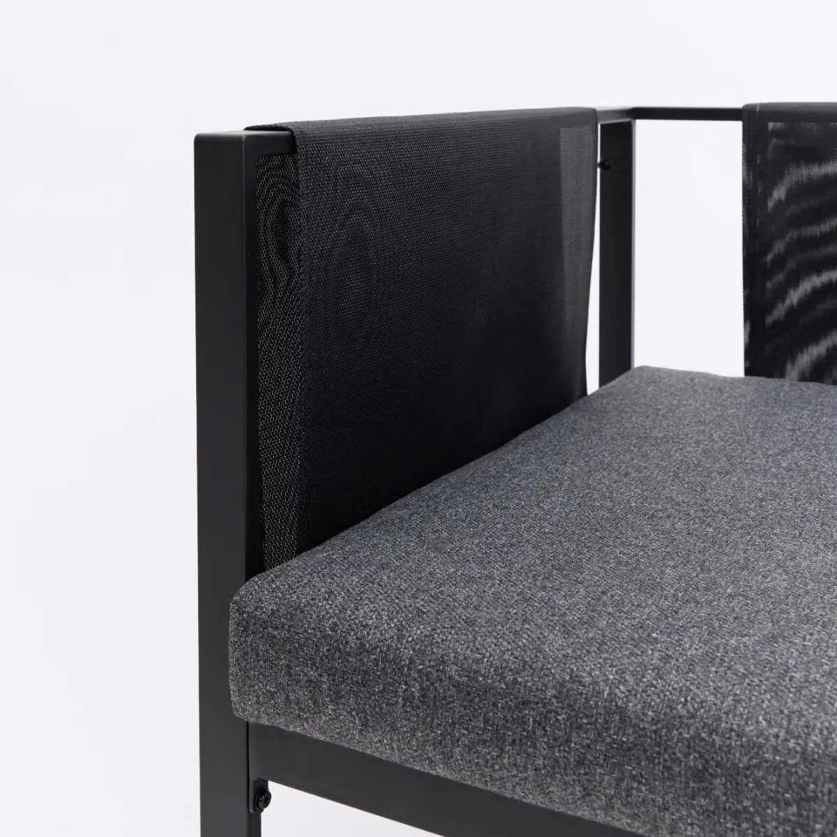Home Detail Tara Black L-Shape Garden Sofa Set with Grey Cushions, W/D/H: 191.5 x 191.5 x 66 cm – 3