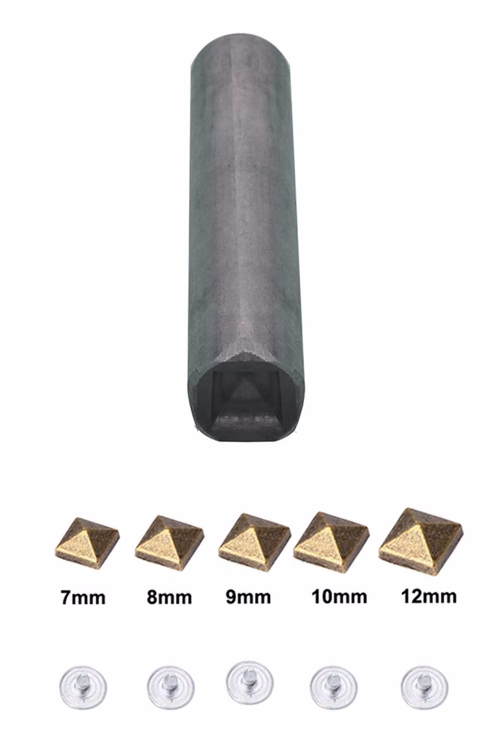 Neel Blue Pyramid Shape Pin Type Stud Hand Tools, 10mm, Grey and Blue Iron – 2