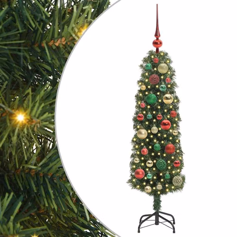 Berkfield Home Artificial Christmas Tree with 150 LEDs and Stand, Green, Height: 120 cm – 2