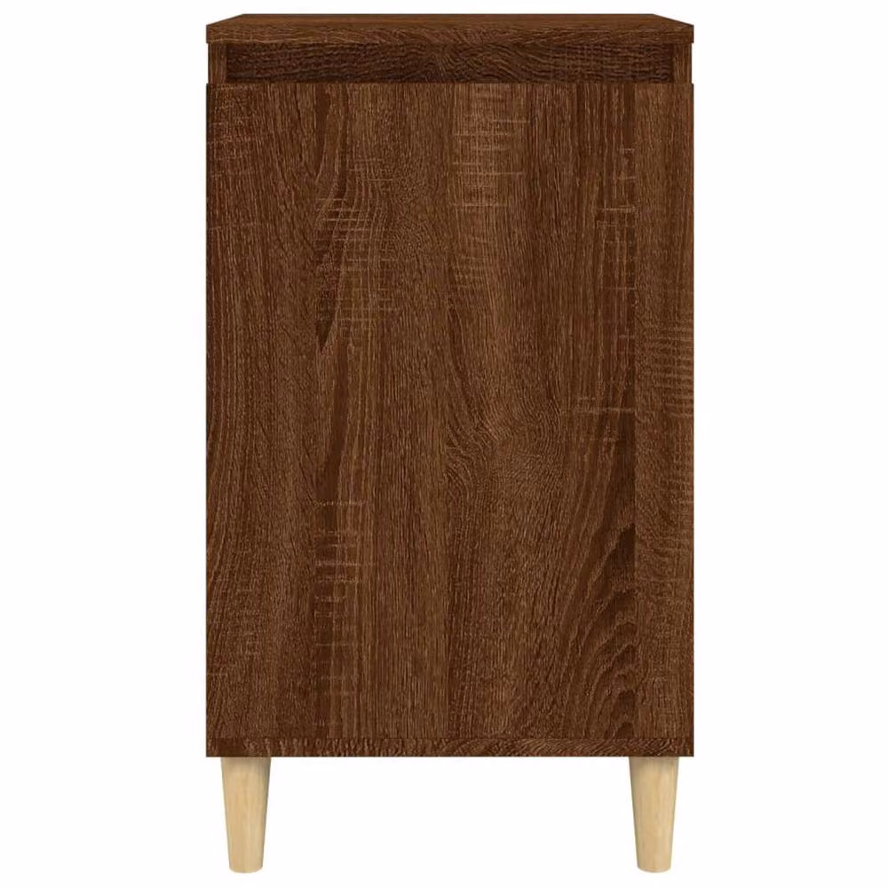 Berkfield Home Set of 2 Brown Oak Bedside Cabinets, W/D/H: 40 x 35 x 70 cm – 4