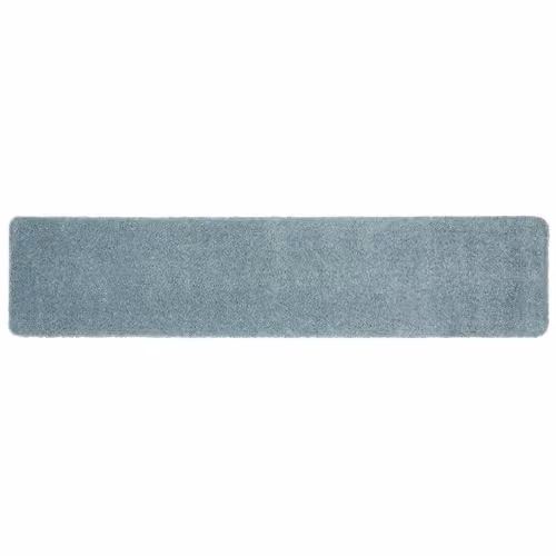 My Rug Denim Blue Non-Slip Shaggy Pile Rectangular Runner, W: 67 cm, L: 300 cm