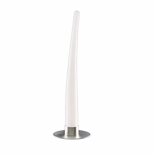 Netlighting Estalacta Table Lamp with GU10 Bulb, Silver and White, IP44 Indoor/Outdoor Rated – 1