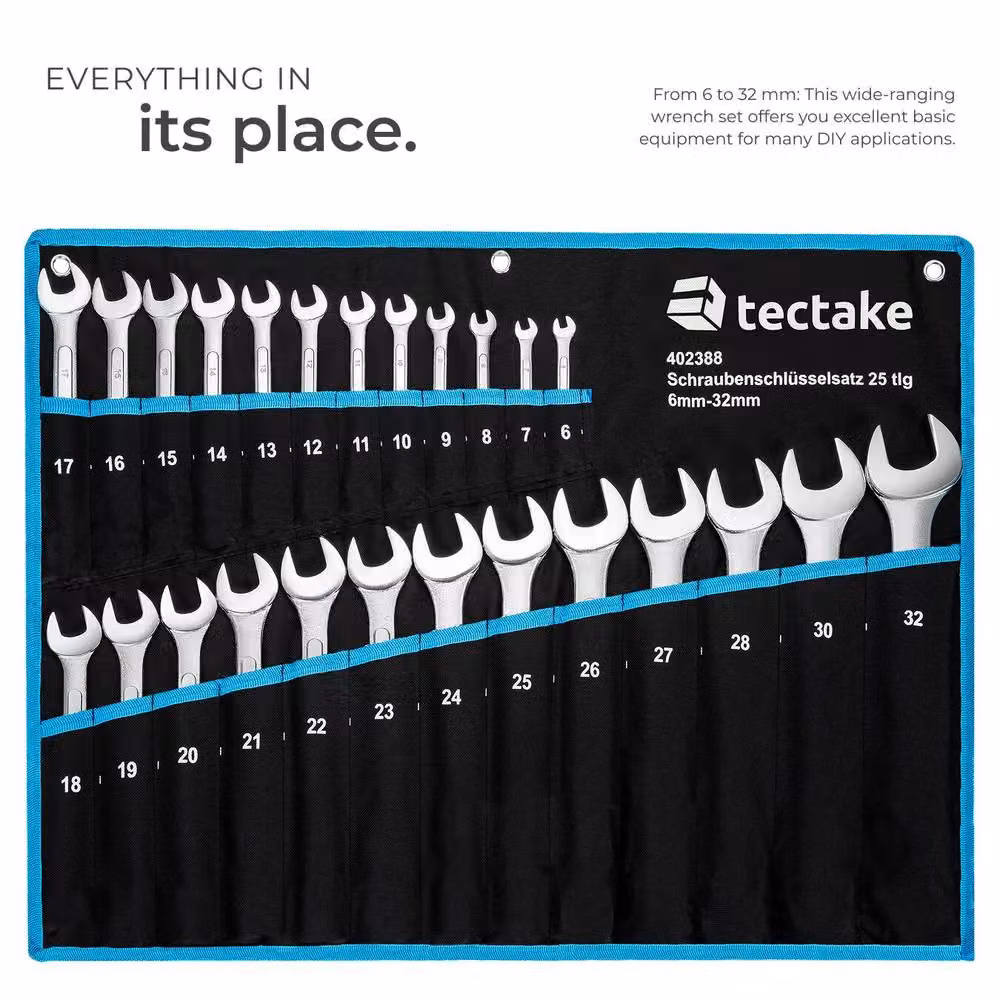 tectake Spanner Set, Multicolour – 4