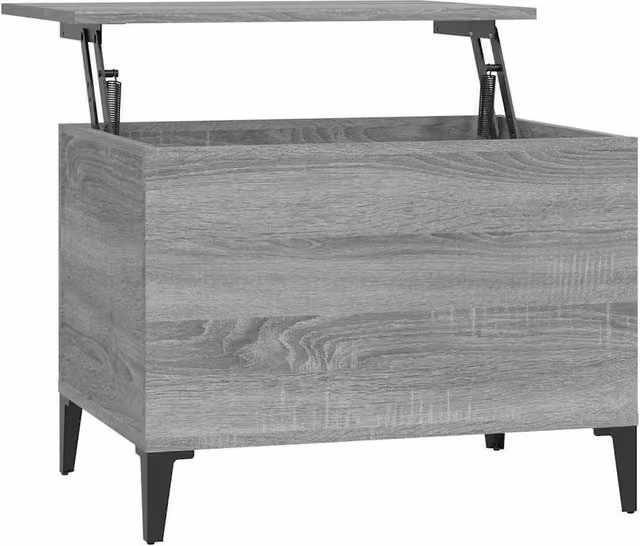 Berkfield Home Grey Sonoma Coffee Table with Lift Mechanism, W: 60 cm, D: 44.5 cm, H: 45 cm
