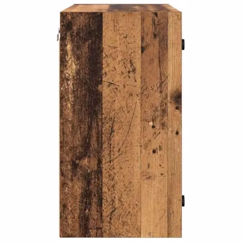 vidaXL Modern Wall Cabinet in Brown with Glass Doors and Internal Shelves, W/D/H: 68.0 x 37.0 x 68.5 cm – 7