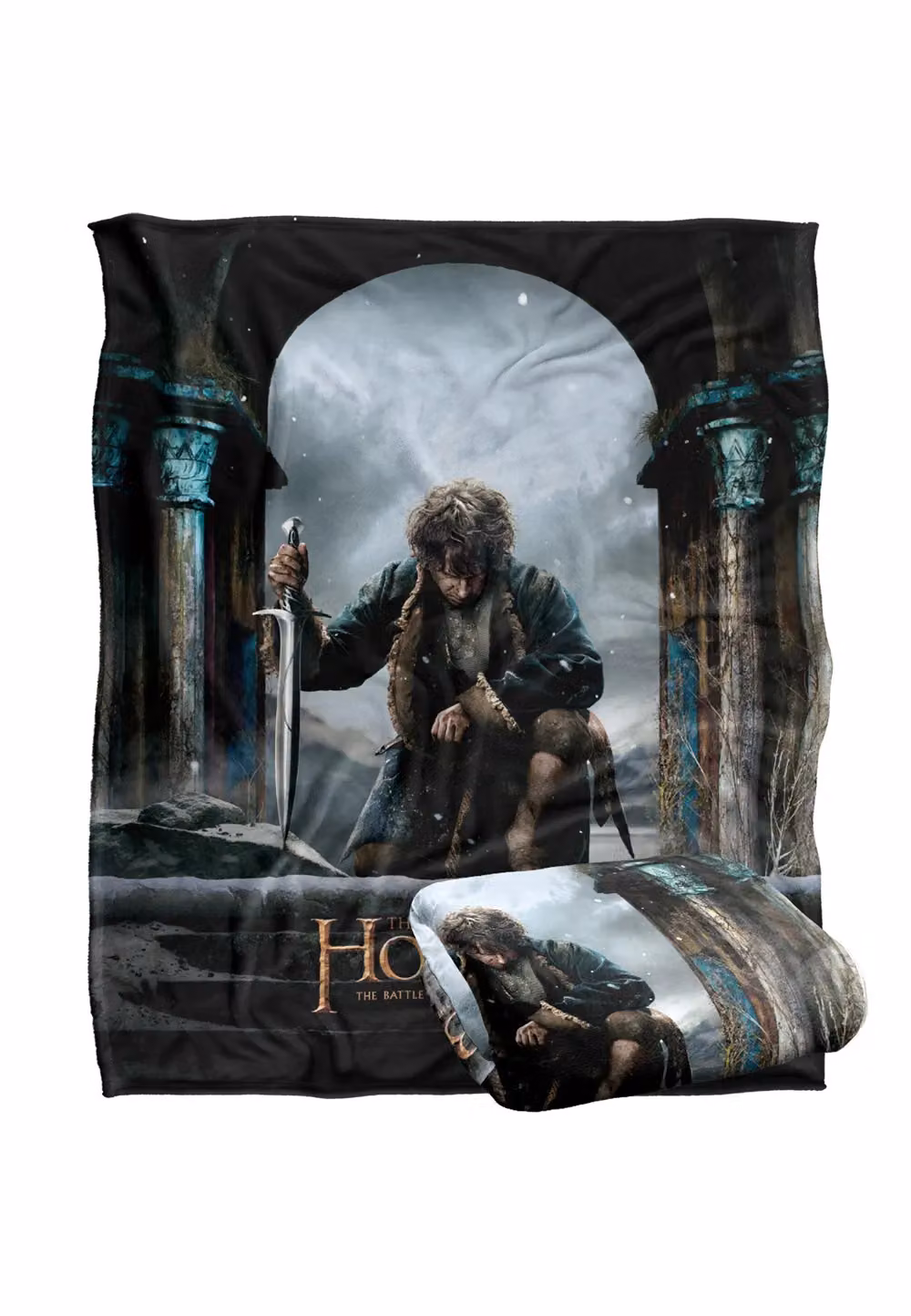 LOGOVISION The Hobbit Battle of the Five Armies Silky Touch Super Soft Fleece Throw Blanket, White and Multicolour, W/D/H: 152 x 127 x 1 cm – 7