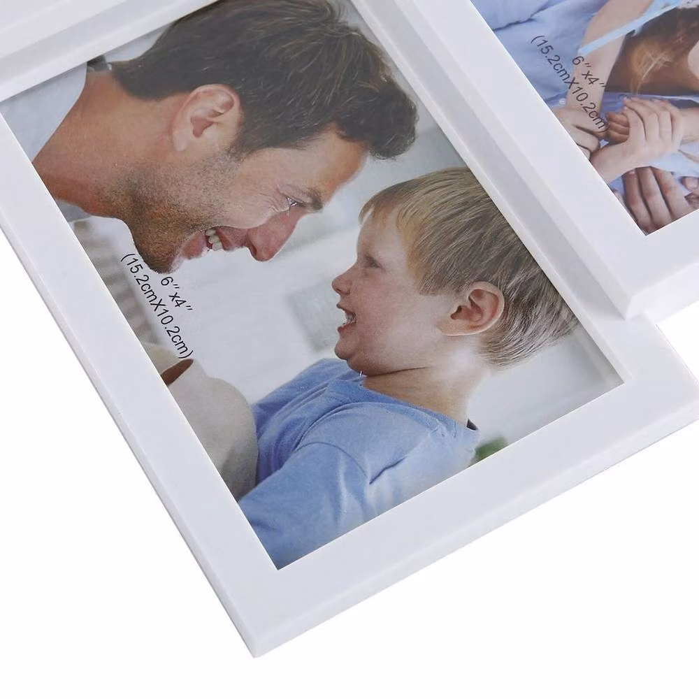 Hinsinc White Multi Photo Collage Wall Frame for 6 x 10x15 cm Pictures – 4