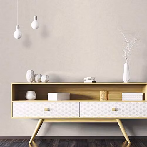Marburg Avalon 31641 Beige Plain Minimalist Wallpaper for Bedroom, Living Room or Kitchen, W: 0.53 m, L: 10.05 m – 2
