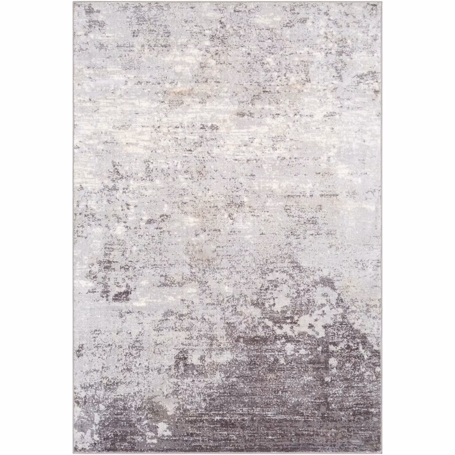 Livabliss Wanderlust Abstract Modern Marble Rug in Grey, Blue and Silver, W: 160 cm, L: 220 cm – 2