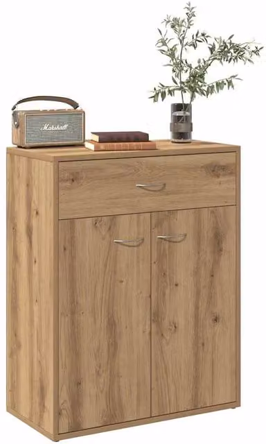 Berkfield Home Artisan Oak Sideboard in Brown, W/D/H: 60 x 30 x 75 cm – 1