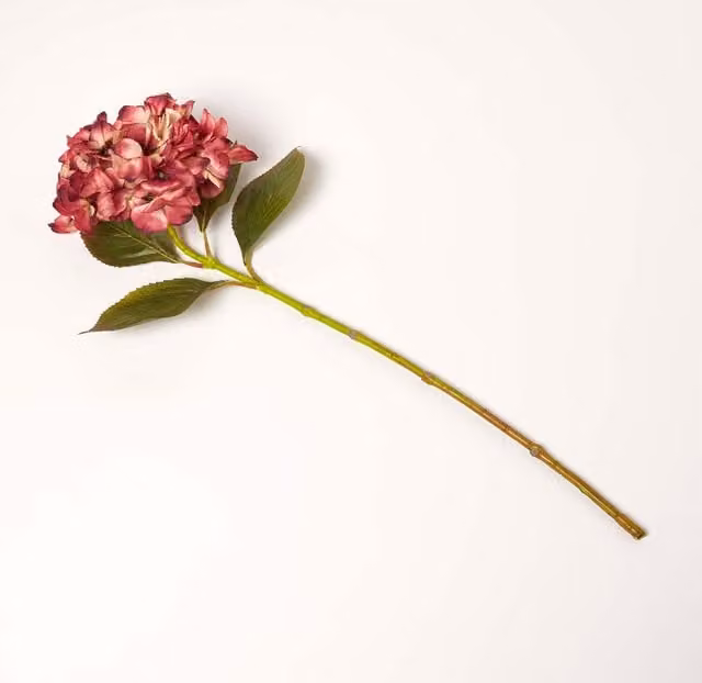 Homescapes Purple Hydrangea Single Stem Flower, Height: 69 cm