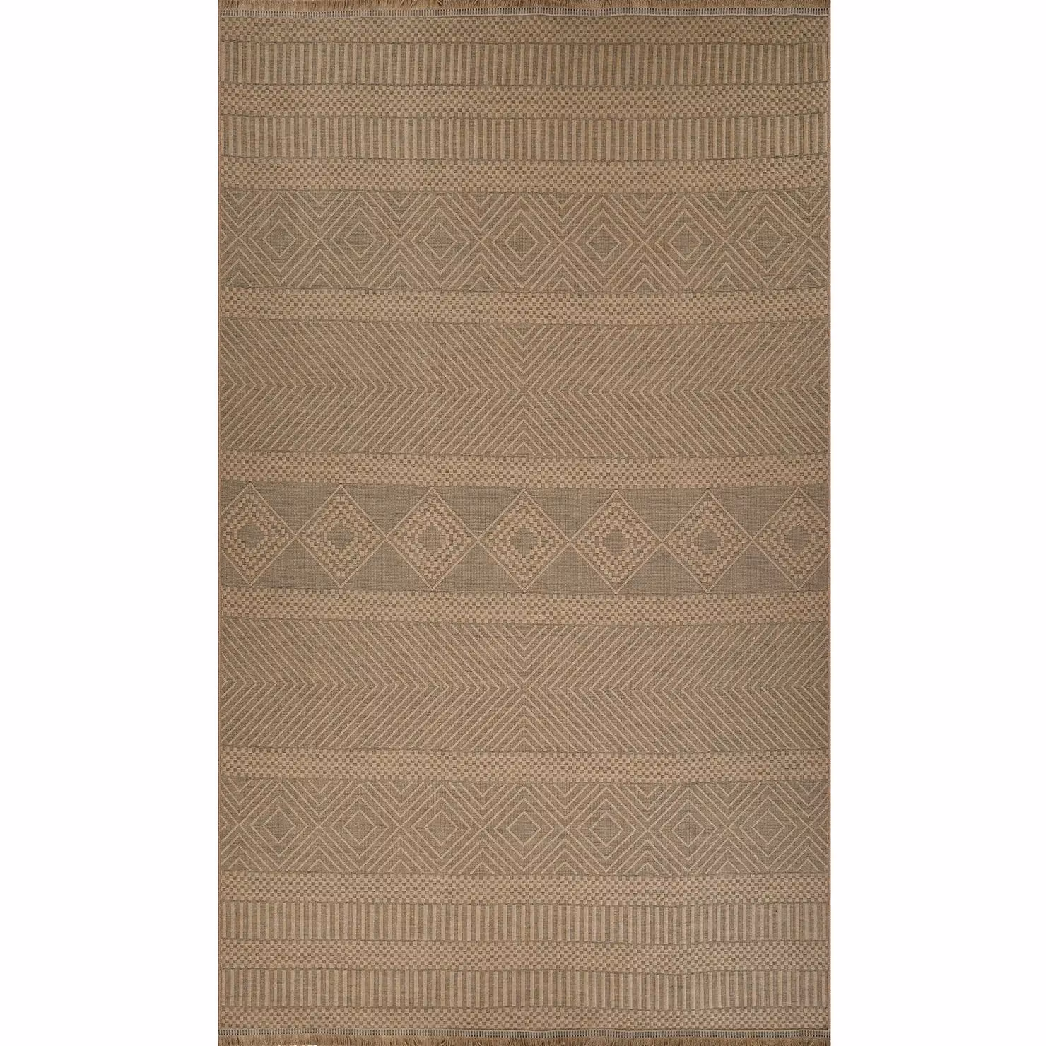 Livabliss Modern Beige Jute Rectangular Rug, W: 155 cm, L: 220 cm – 2