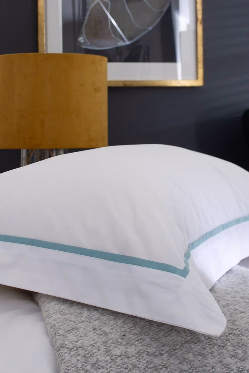 The Lyndon Company Hampstead 200 Thread Count 100% Cotton Duvet Cover and Pillowcase Set in Green, 180 x 200 cm – 2