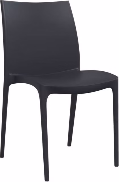 Berkfield Home Beautiful Modern Garden Chairs, 2 Pack, Anthracite, W/D/H: 50 x 46 x 80 cm