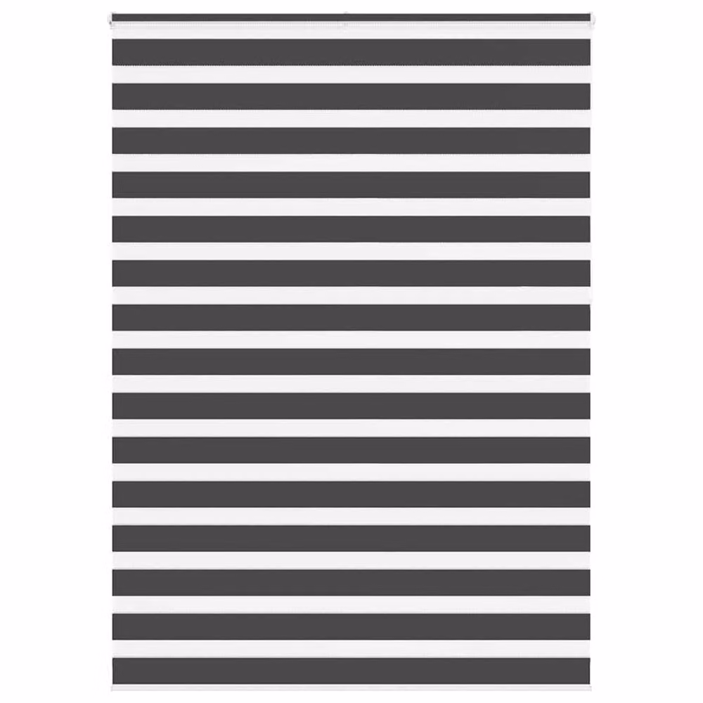 Berkfield Home Zebra Day and Night Blind in Black and Multicolour, W: 160 cm, H: 230 cm – 2