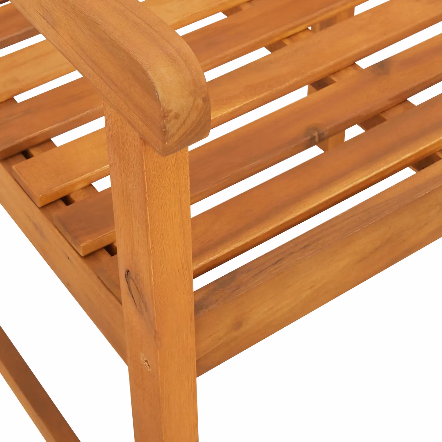 Berkfield Home Set of 8 Acacia Wood Garden Chairs in Brown, W/D/H: 56 x 55.5 x 90 cm – 4