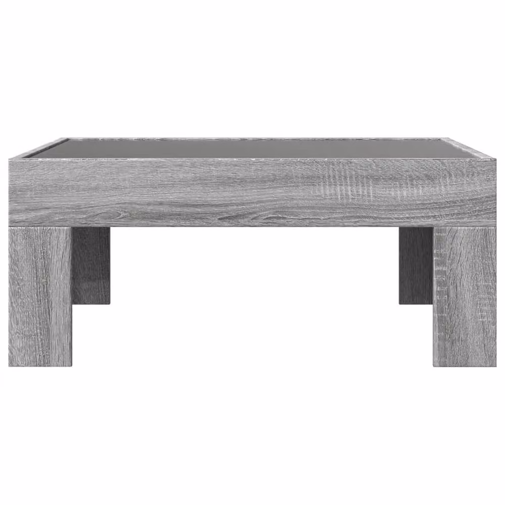 Berkfield Home Infinity LED Coffee Table in Grey Sonoma, W: 70 cm, D: 50 cm, H: 30 cm – 3